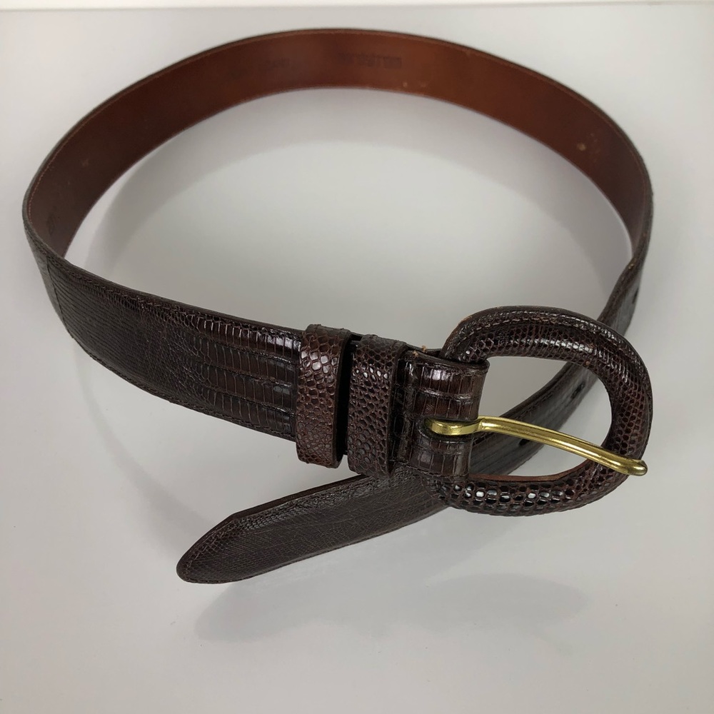 Genuine lizard belt Sz 28